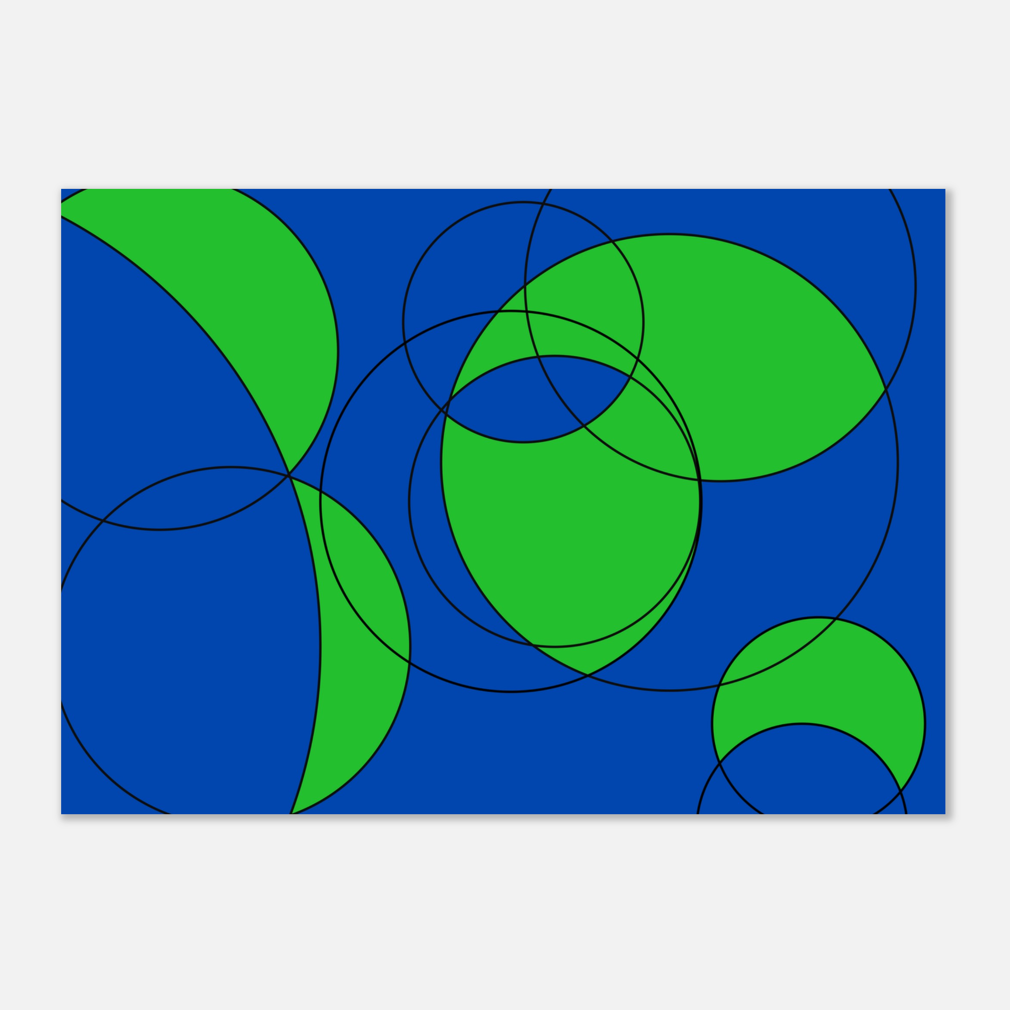 Minimalist Circles World Map — Classic Edition (Print)