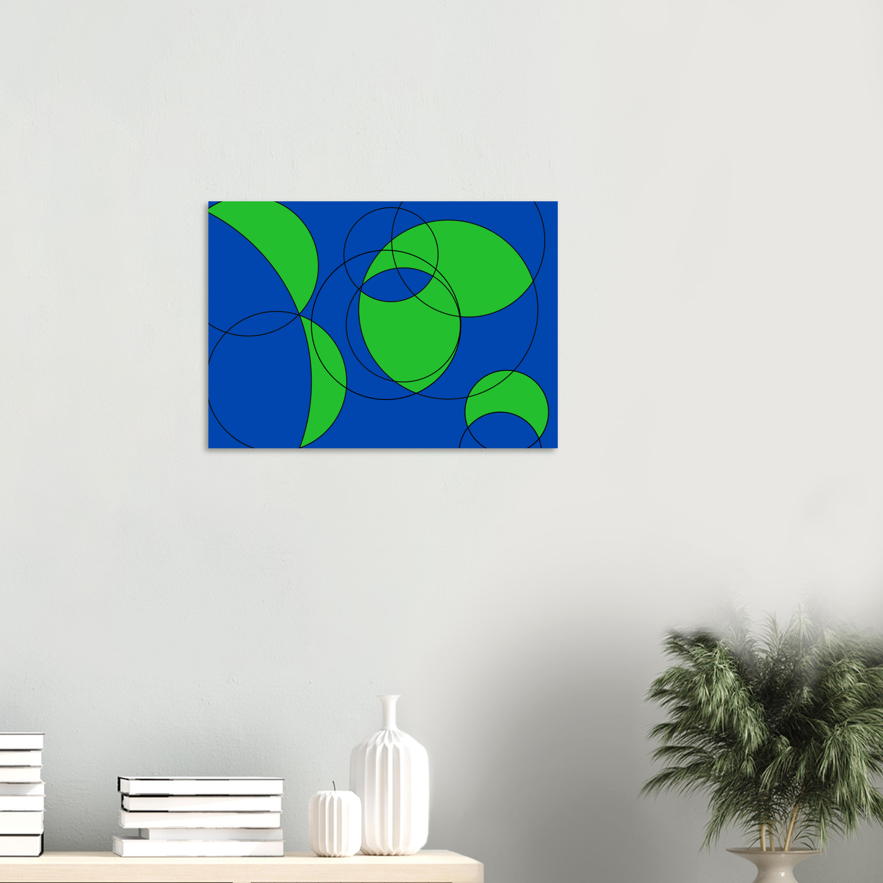 Minimalist Circles World Map — Classic Edition (Print)