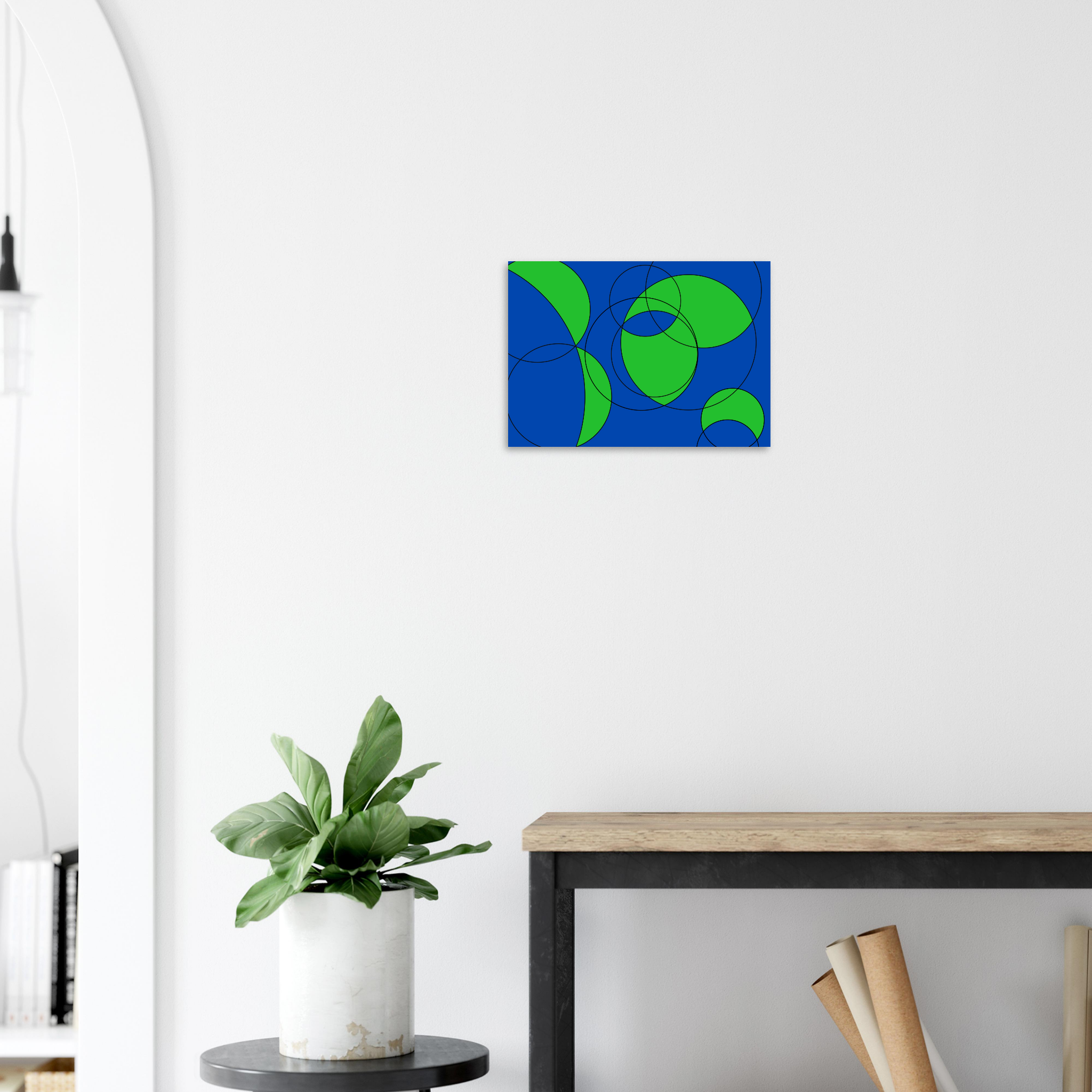 Minimalist Circles World Map — Classic Edition (Print)