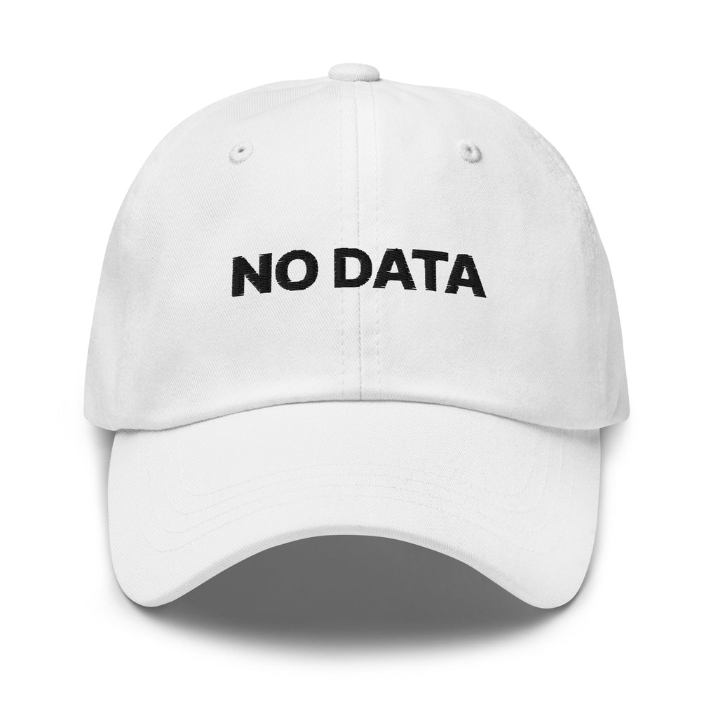 No Data Dad Hat - Black Thread