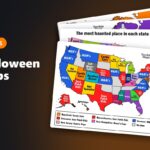 Halloween maps: six Terrible Maps cards, the most popular Halloween candy in each state on top